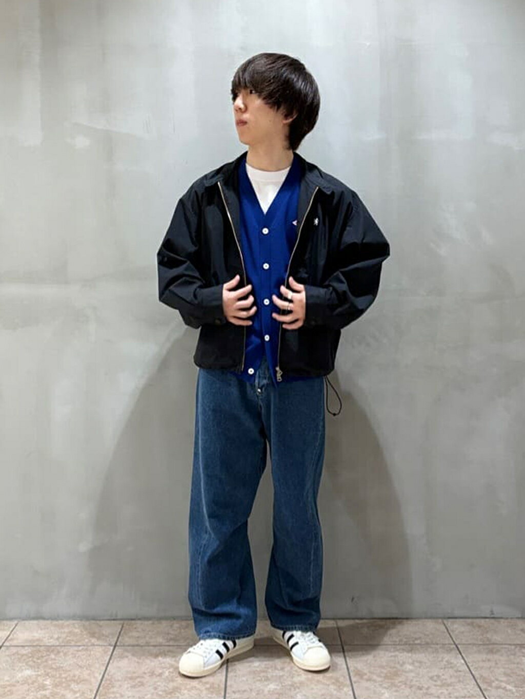 Bshop | DANTON | ジャージーニット Vネックカーディガン MEN