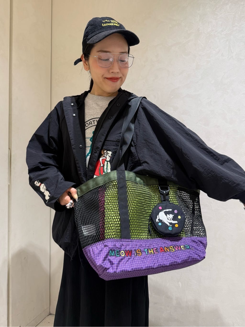 ear PAPILLONNERの【KEN NAKAYAMA×ear】コラボメッシュトートバッグを使ったコーディネートを紹介します。｜Rakuten Fashion(楽天ファッション／旧楽天ブランドアベニュー)7010562