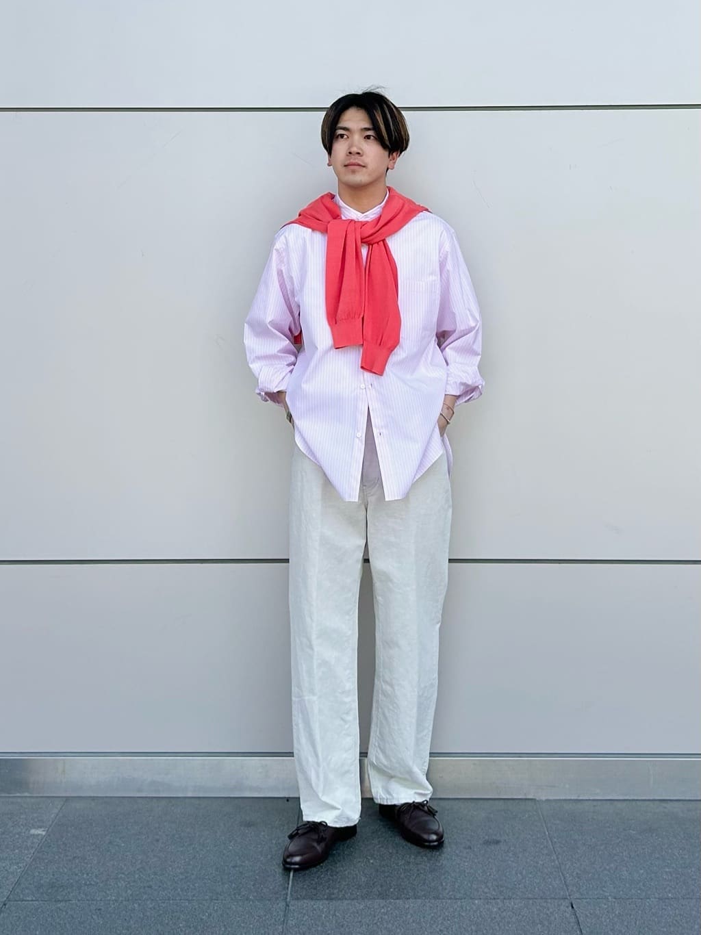 UNITED ARROWS | カリビアーナミルズ ポプリン バンドカラーシャツ