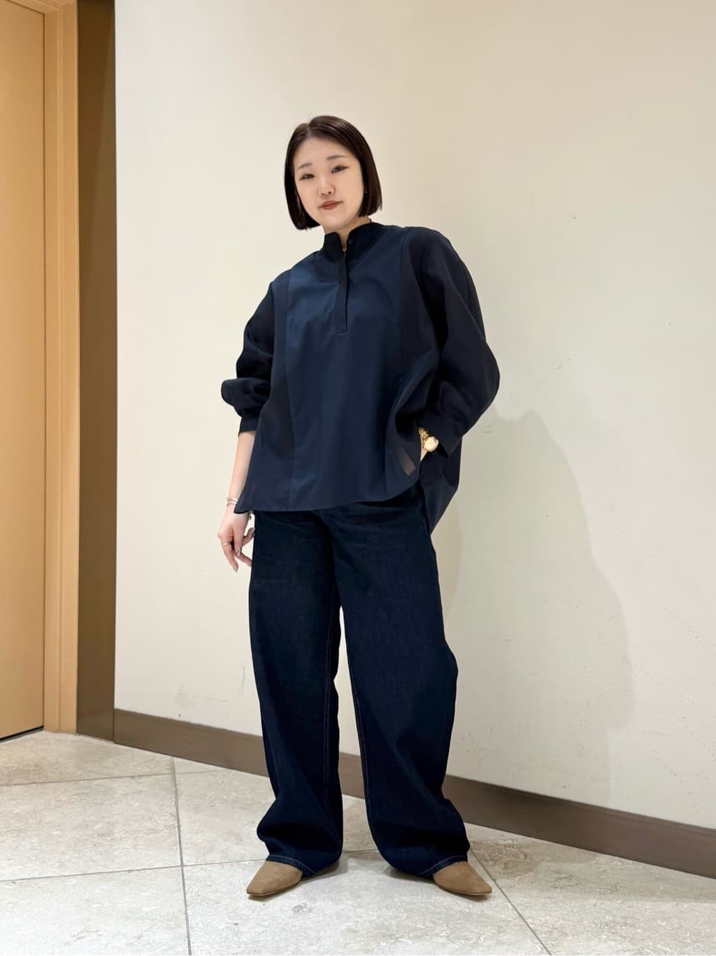 UNITED ARROWS | シアー コンビ フレア シャツ | Rakuten Fashion(楽天