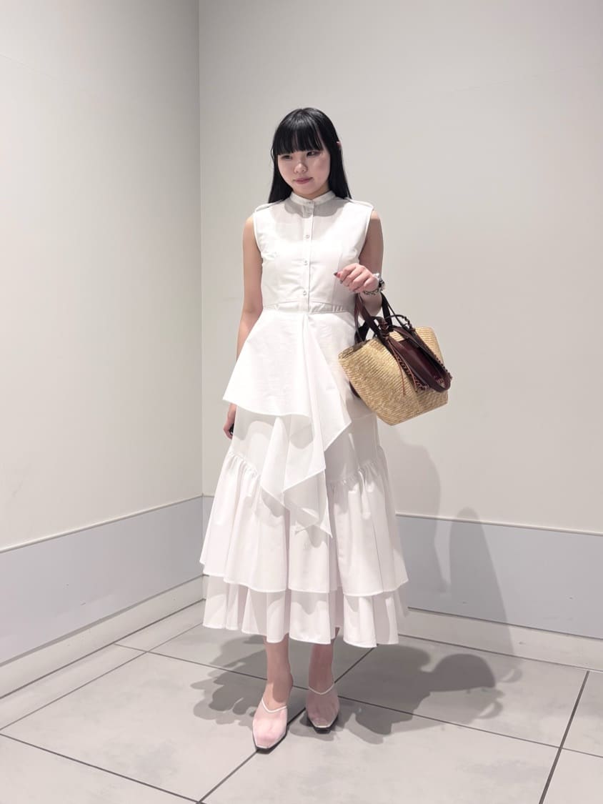 allureville | 【LOULOU WILLOUGHBY】レイヤードレープワンピース