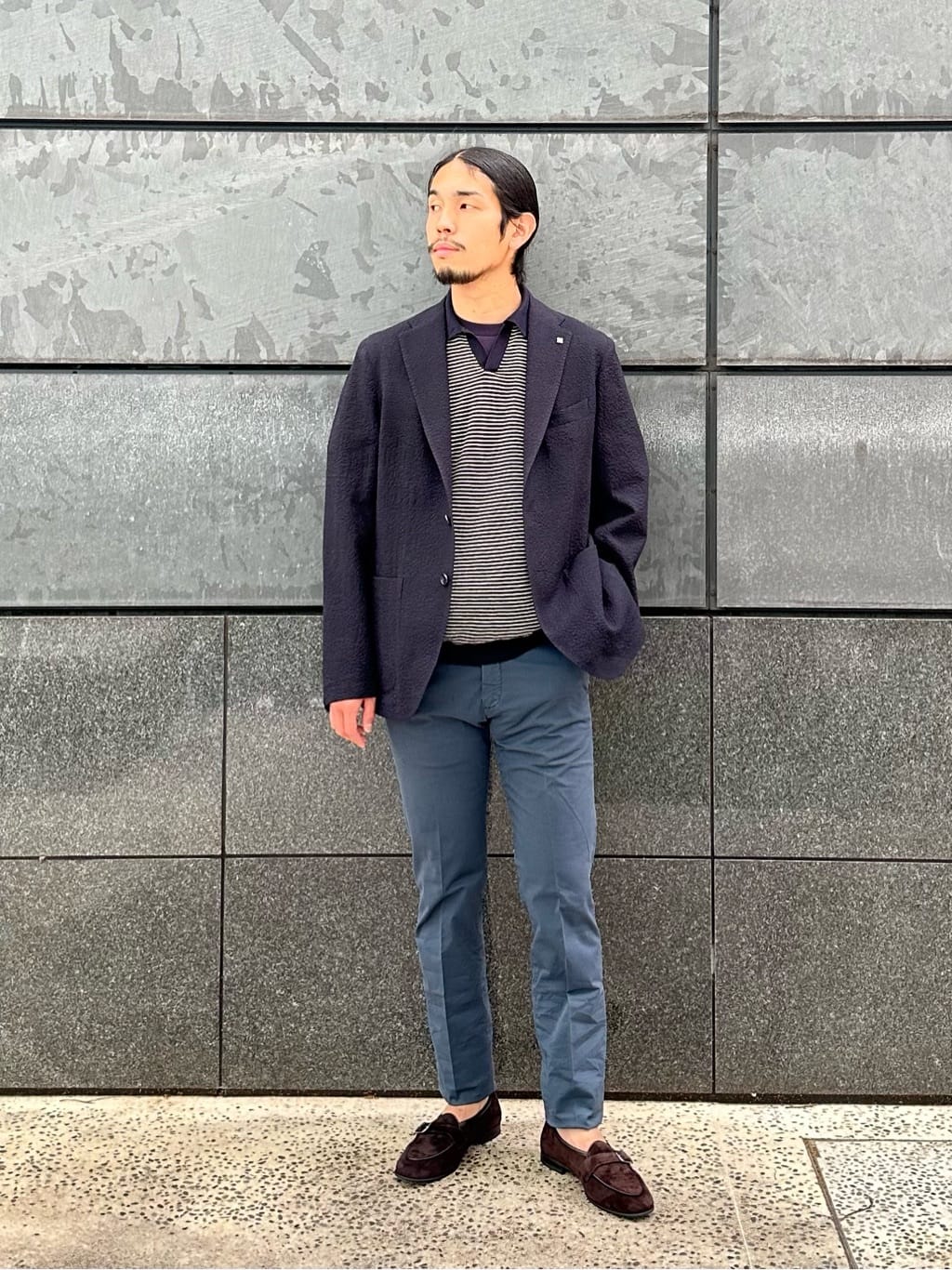 UNITED ARROWS | スエード シングル モンクストラップ スリッポン