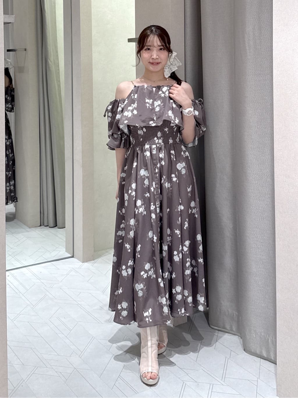 rienda | ウエストシャーリング2WAYフレアワンピース | Rakuten