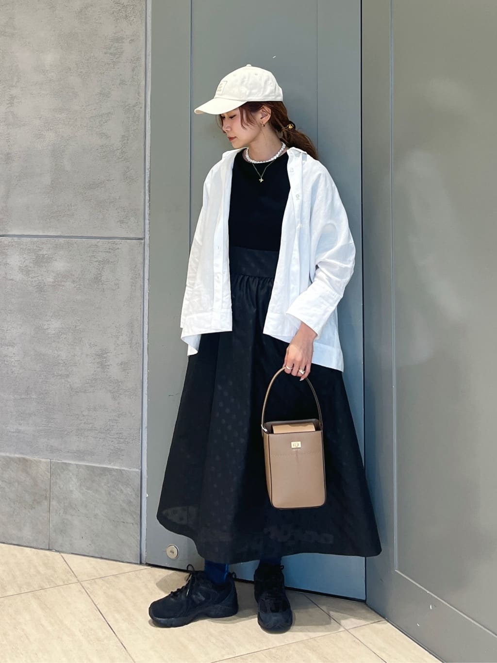 UNITED ARROWS | フィット&フレア シアー ドット ワンピース
