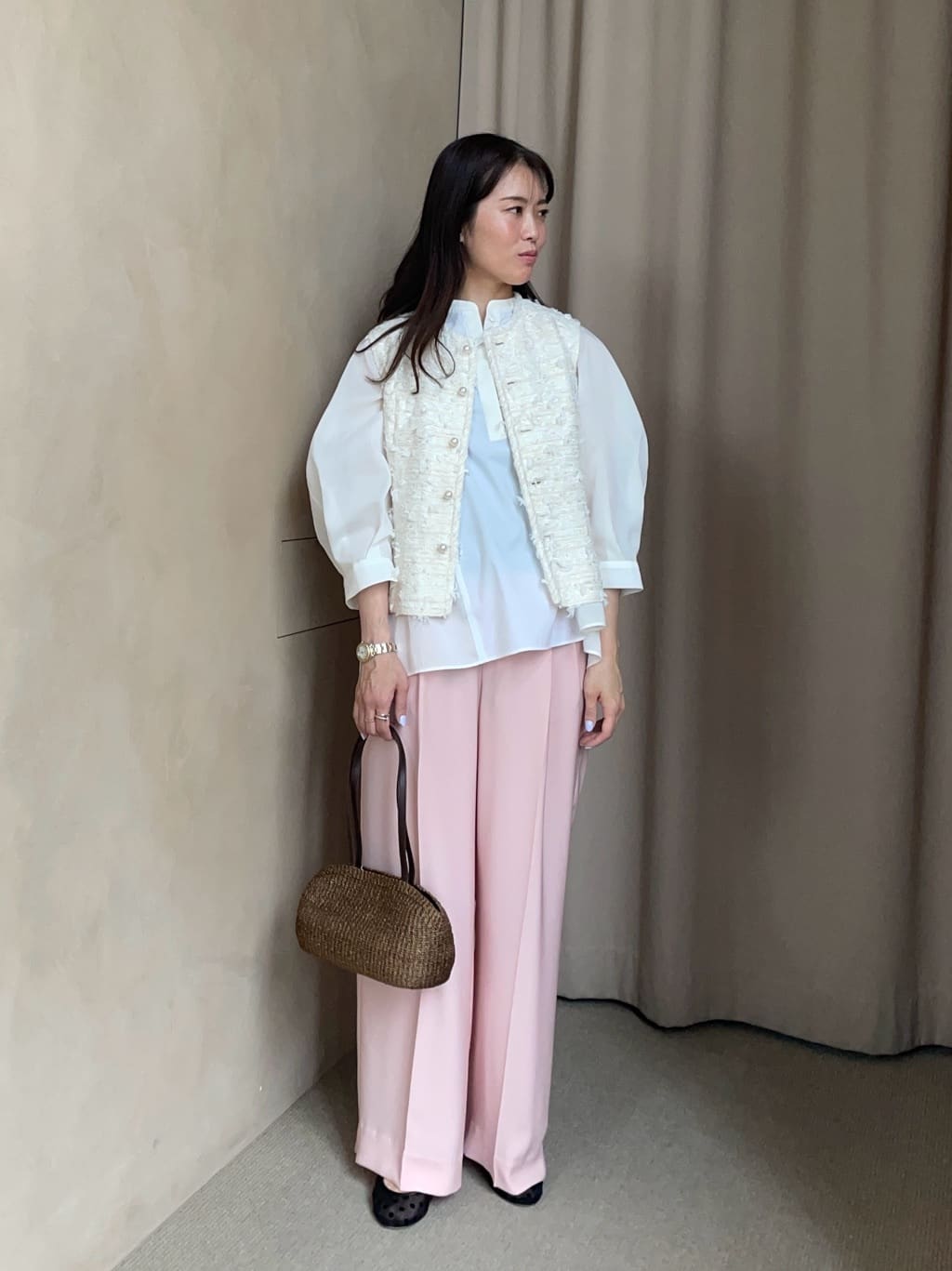 UNITED ARROWS | シアー コンビ フレア シャツ | Rakuten Fashion(楽天
