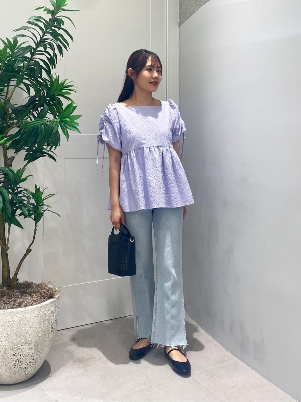 NATURAL BEAUTY BASIC | ドロストギャザースリーブブラウス | Rakuten