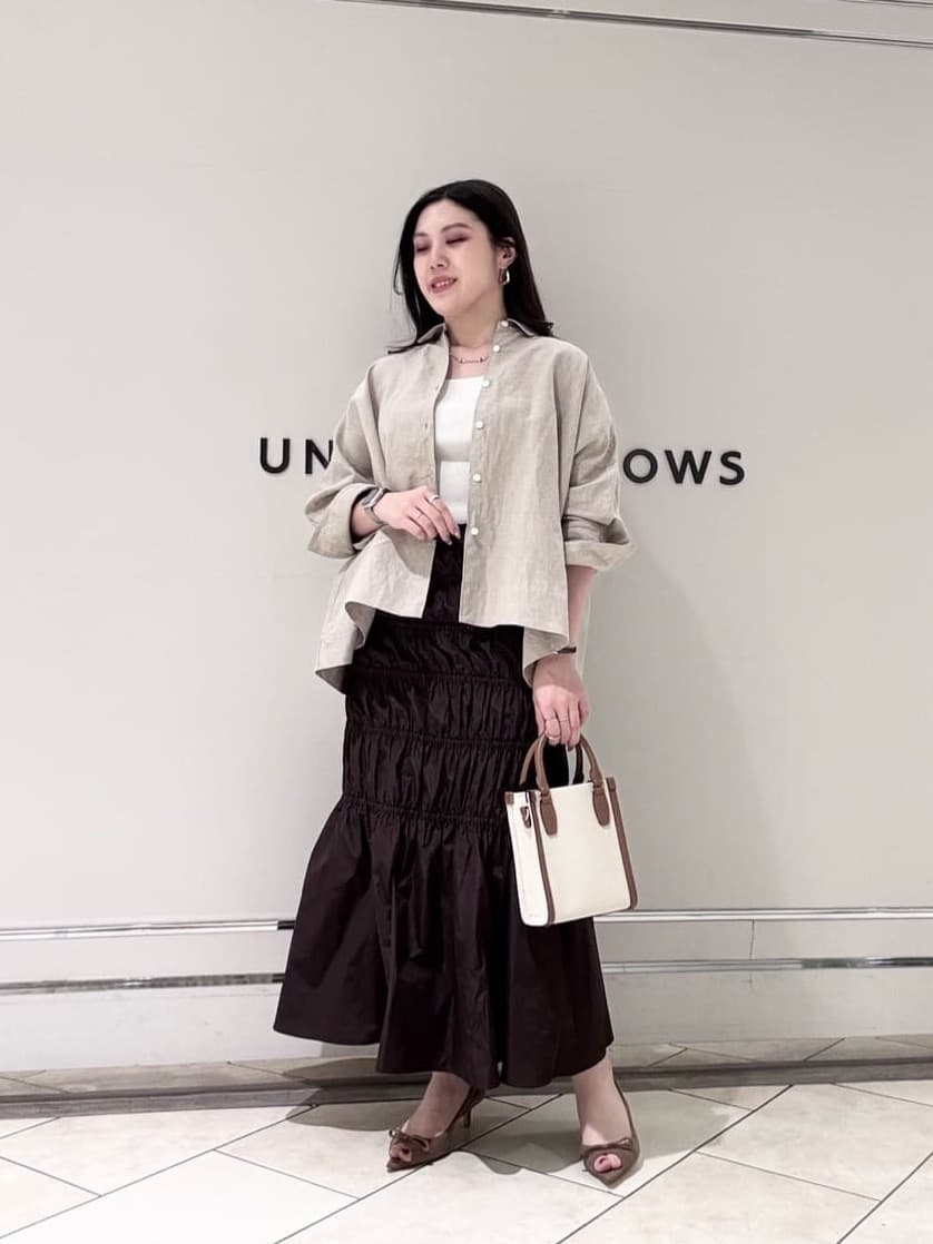 UNITED ARROWS | <LOEFF>グロッシー タフタ ギャザー スカート