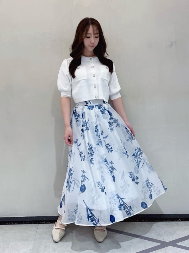 SWINGLE | シアーボタニカルフラワースカート | Rakuten Fashion(楽天