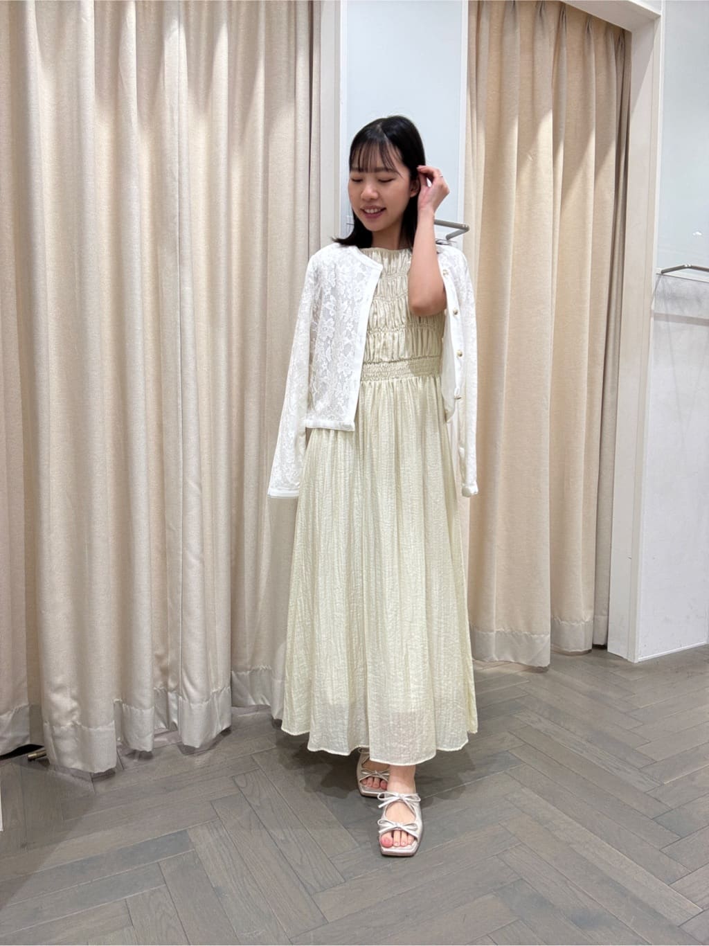 NATURAL BEAUTY BASIC | シアーチェックギャザーワンピース | Rakuten
