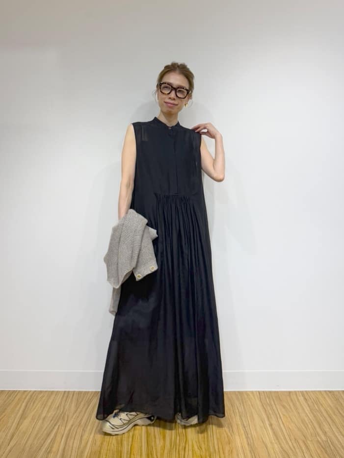 Whim Gazette | シルクコットンギャザーワンピース | Rakuten Fashion