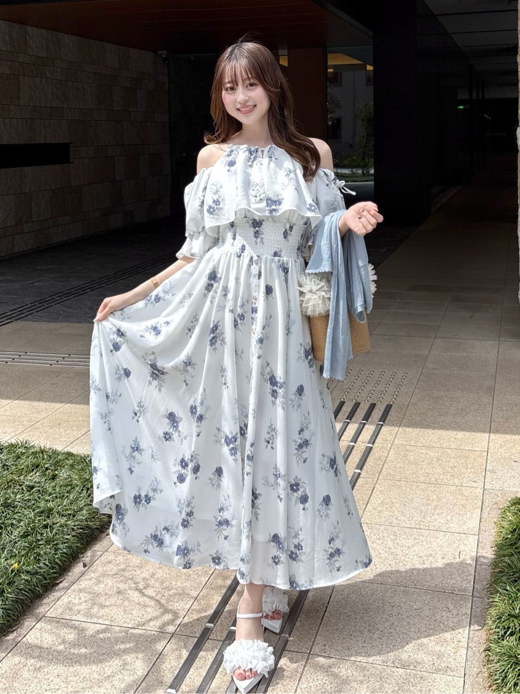 rienda | ウエストシャーリング2WAYフレアワンピース | Rakuten