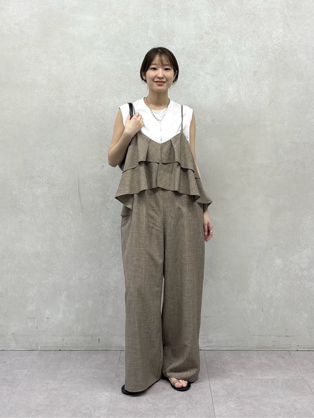 DOUDOU | 【WEB限定】 フリルビスチェキャミサロペット | Rakuten