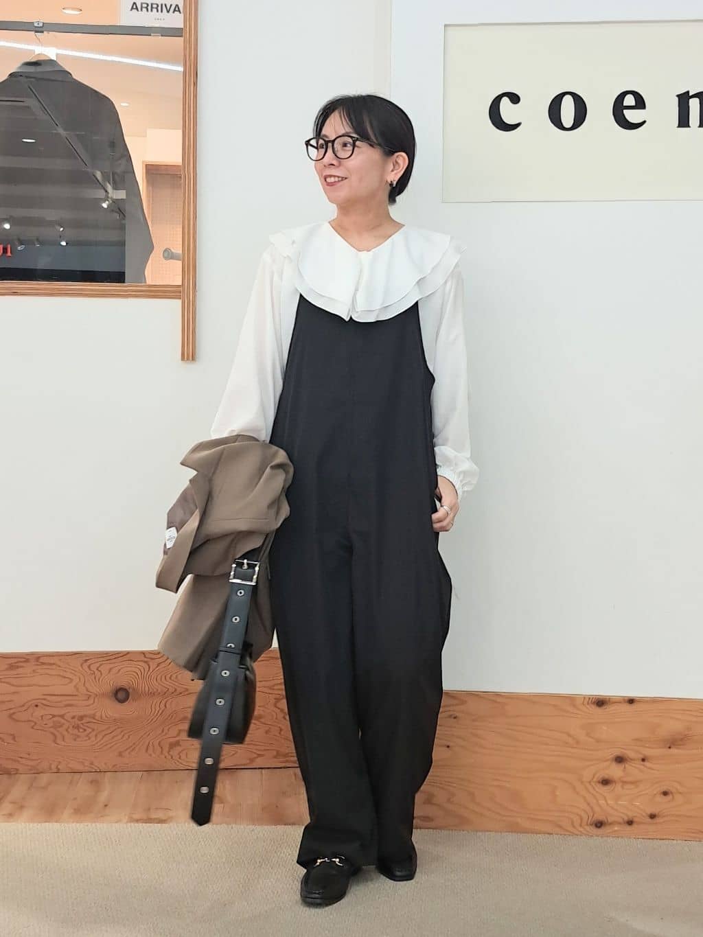 coen | ポリツイルサロペット | Rakuten Fashion(楽天ファッション／旧