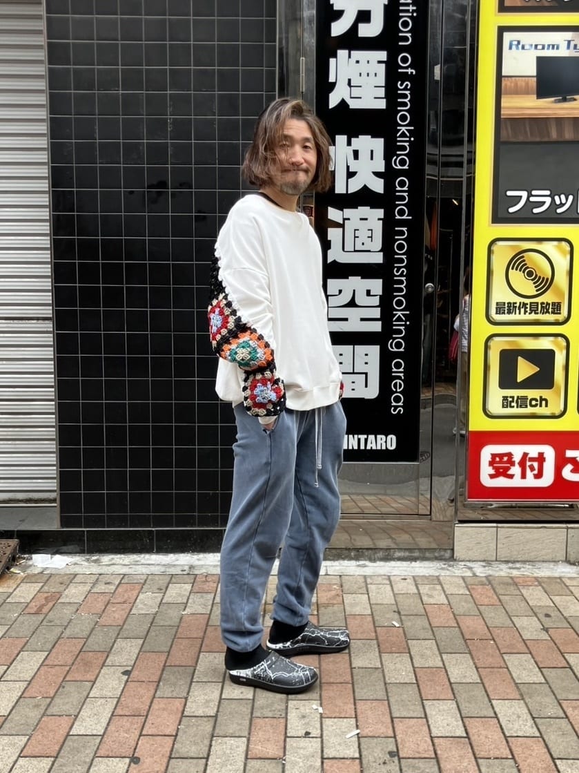 B'2nd | DISCOVERED(ディスカバード) 別注CROCHET SLEEVE SWEAT(UNISEX