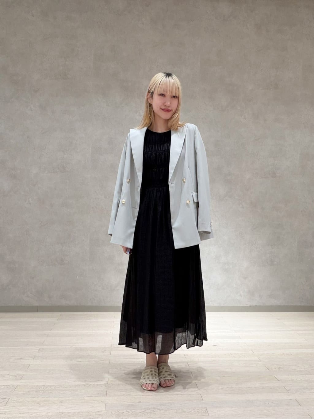 NATURAL BEAUTY BASIC | シアーチェックギャザーワンピース | Rakuten