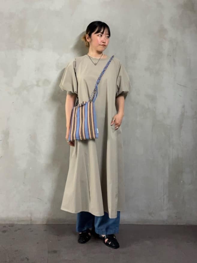 FREAK’S STOREのTHOUSAND MILE 別注 UVカット パフスリーブワンピース 全2色 撥水/速乾を使ったコーディネートを紹介します。｜Rakuten Fashion(楽天ファッション／旧楽天ブランドアベニュー)7023283