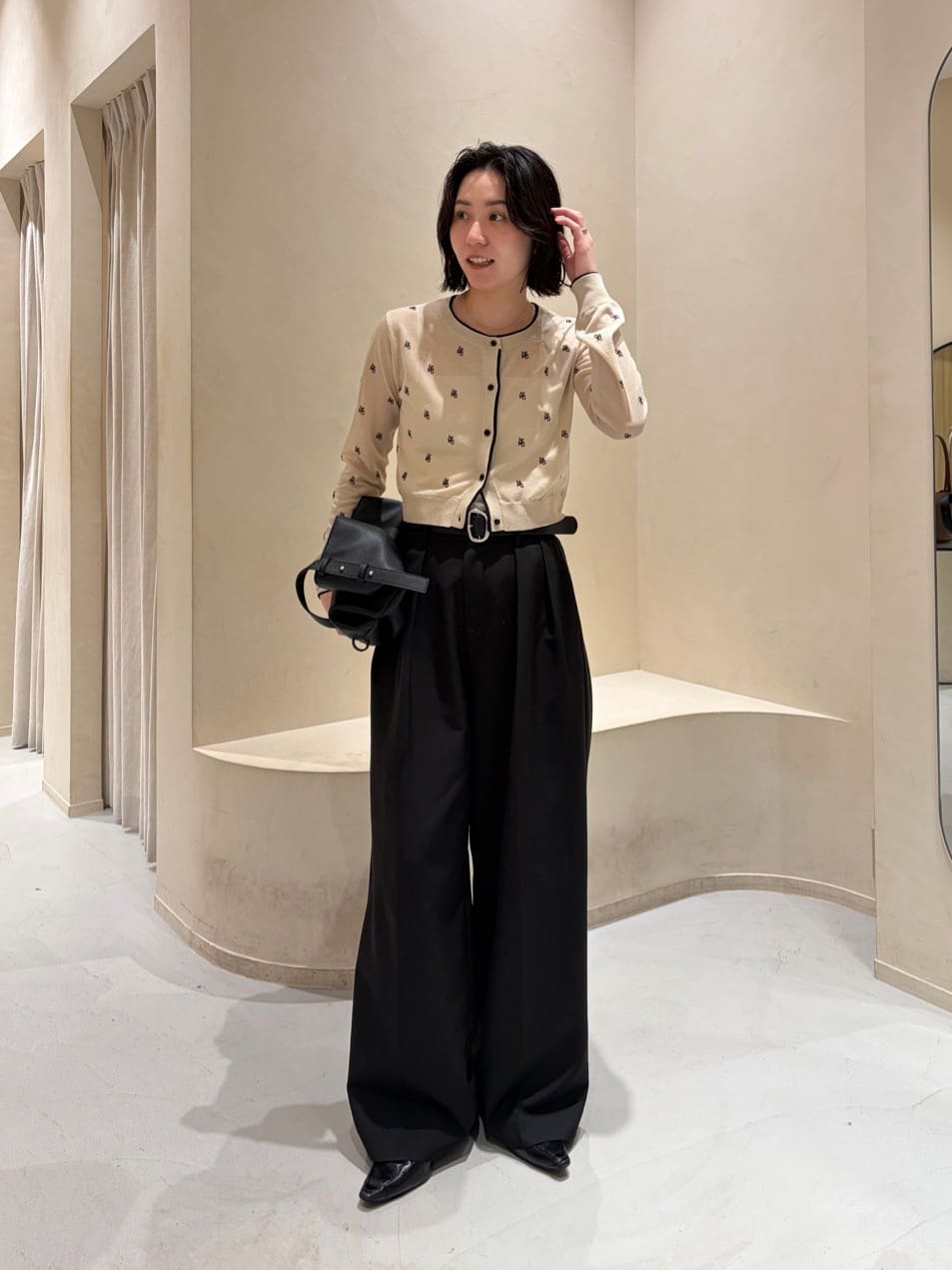 CAPRICIEUX LE'MAGE | モノグラムカーディガン | Rakuten Fashion(楽天