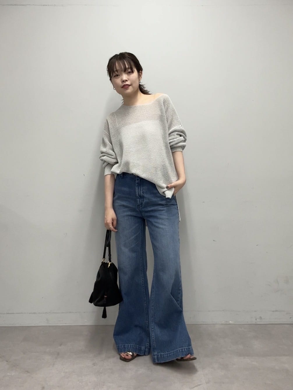 GALLARDAGALANTEのペーパーヤーンメッシュニットを使ったコーディネートを紹介します。｜Rakuten Fashion(楽天ファッション／旧楽天ブランドアベニュー)7024441