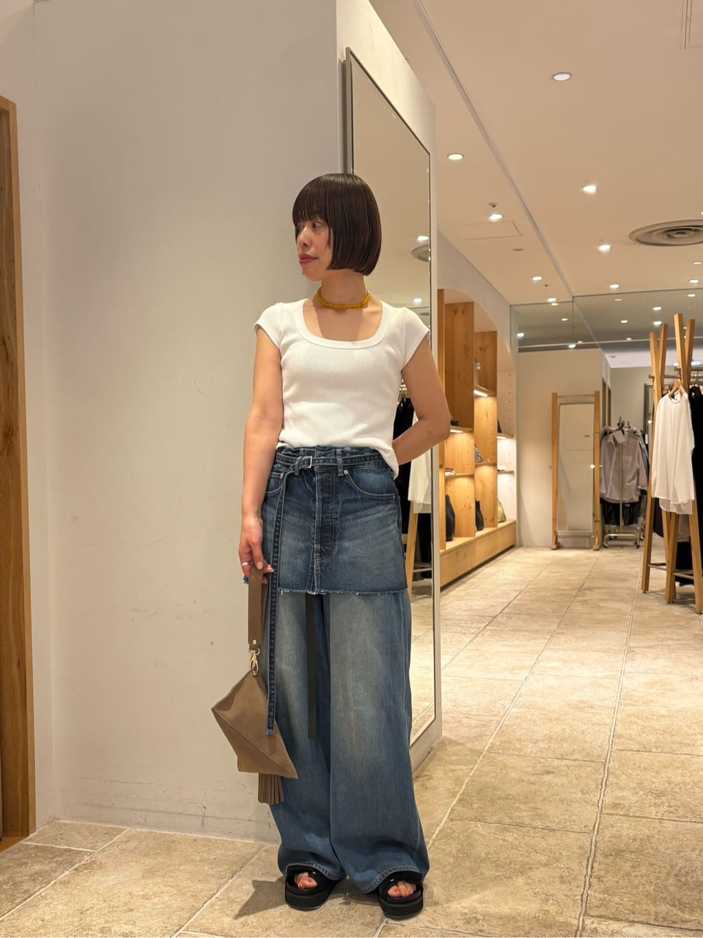GALLARDAGALANTEの【Lemme.×2.718】ジェムストーンネックレスを使ったコーディネートを紹介します。｜Rakuten Fashion(楽天ファッション／旧楽天ブランドアベニュー)7024491