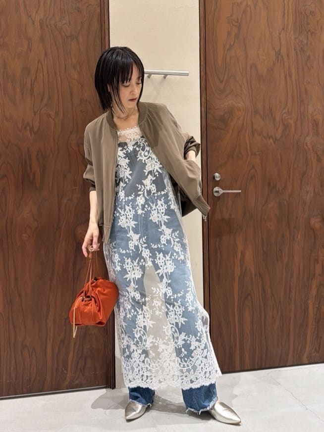 GALLARDAGALANTEの【手洗い可】シアーレースキャミワンピースを使ったコーディネートを紹介します。｜Rakuten Fashion(楽天ファッション／旧楽天ブランドアベニュー)7024527