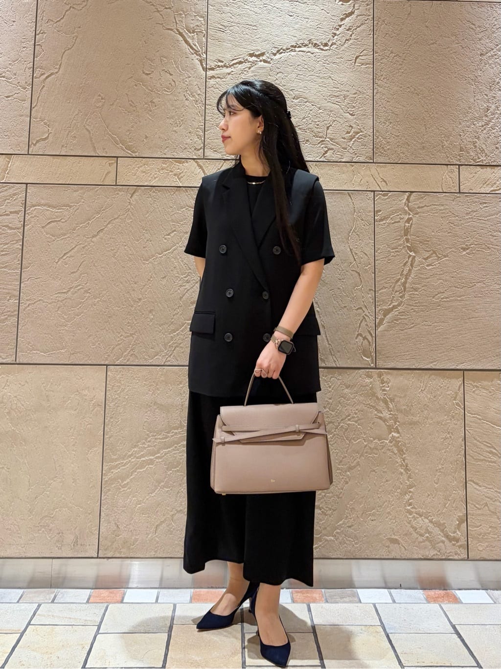 UNITED ARROWS | Drapy ショートスリーブ ワンピース -ウォッシャブル