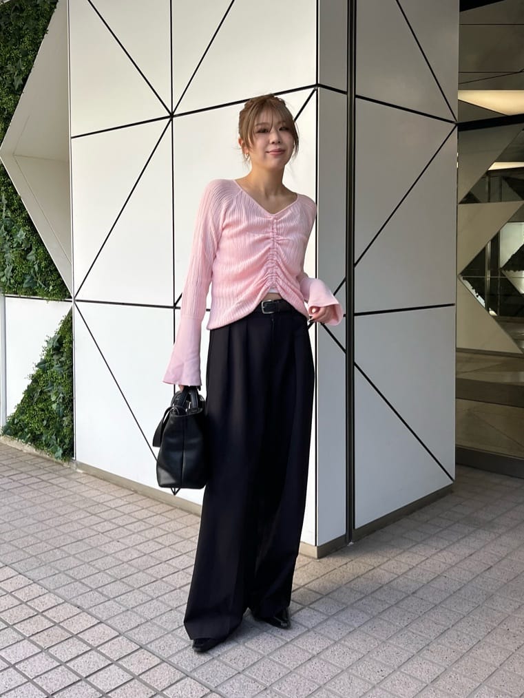 CAPRICIEUX LE'MAGE | フロントギャザーニット | Rakuten Fashion(楽天