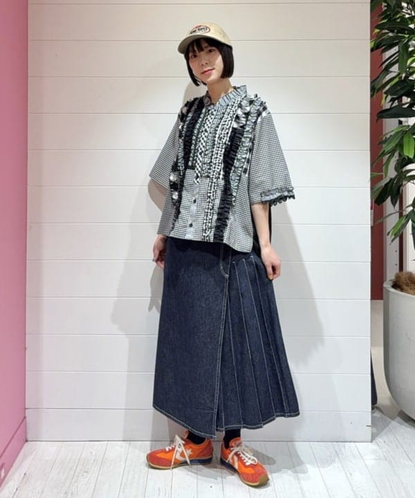 BEAMS WOMEN | ラップ プリーツ スカート | Rakuten Fashion(楽天