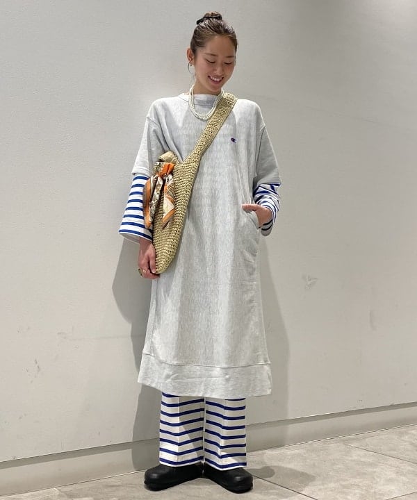 BEAMS WOMENのBEAMS BOY / ナバルボーダー ビッグ ボートネック