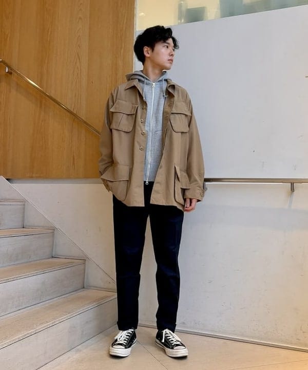 BEAMS MEN | 1 Pleat 80/3 Twill | Rakuten Fashion(楽天ファッション