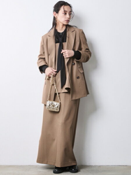 CHIC STYLEの【セットアップ対応】ダブルテーラードジャケット<大きいサイズ有>シックスタイルを使ったコーディネートを紹介します。｜Rakuten Fashion(楽天ファッション／旧楽天ブランドアベニュー)7028162