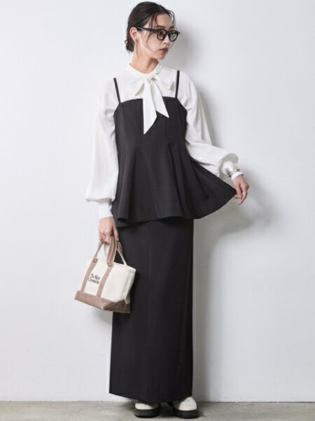 CHIC STYLEのタイ付ブラウス<大きいサイズ有>シックスタイルを使ったコーディネートを紹介します。｜Rakuten Fashion(楽天ファッション／旧楽天ブランドアベニュー)7028164