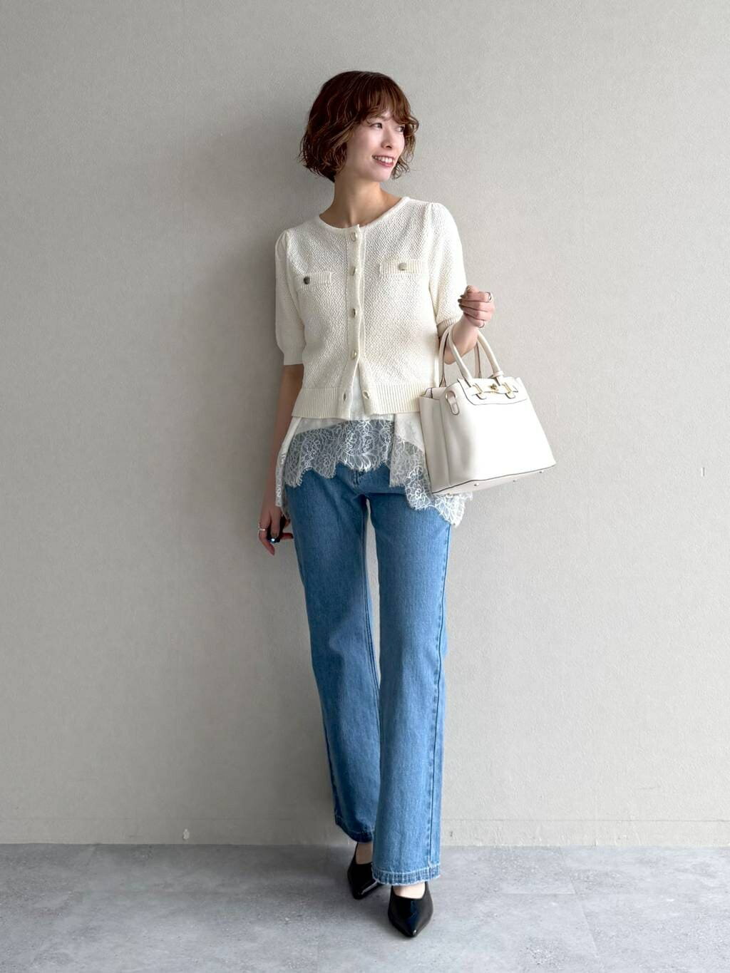 mysty womanのサマーツイードライクカーディガンSSを使ったコーディネートを紹介します。｜Rakuten Fashion(楽天ファッション／旧楽天ブランドアベニュー)7028593