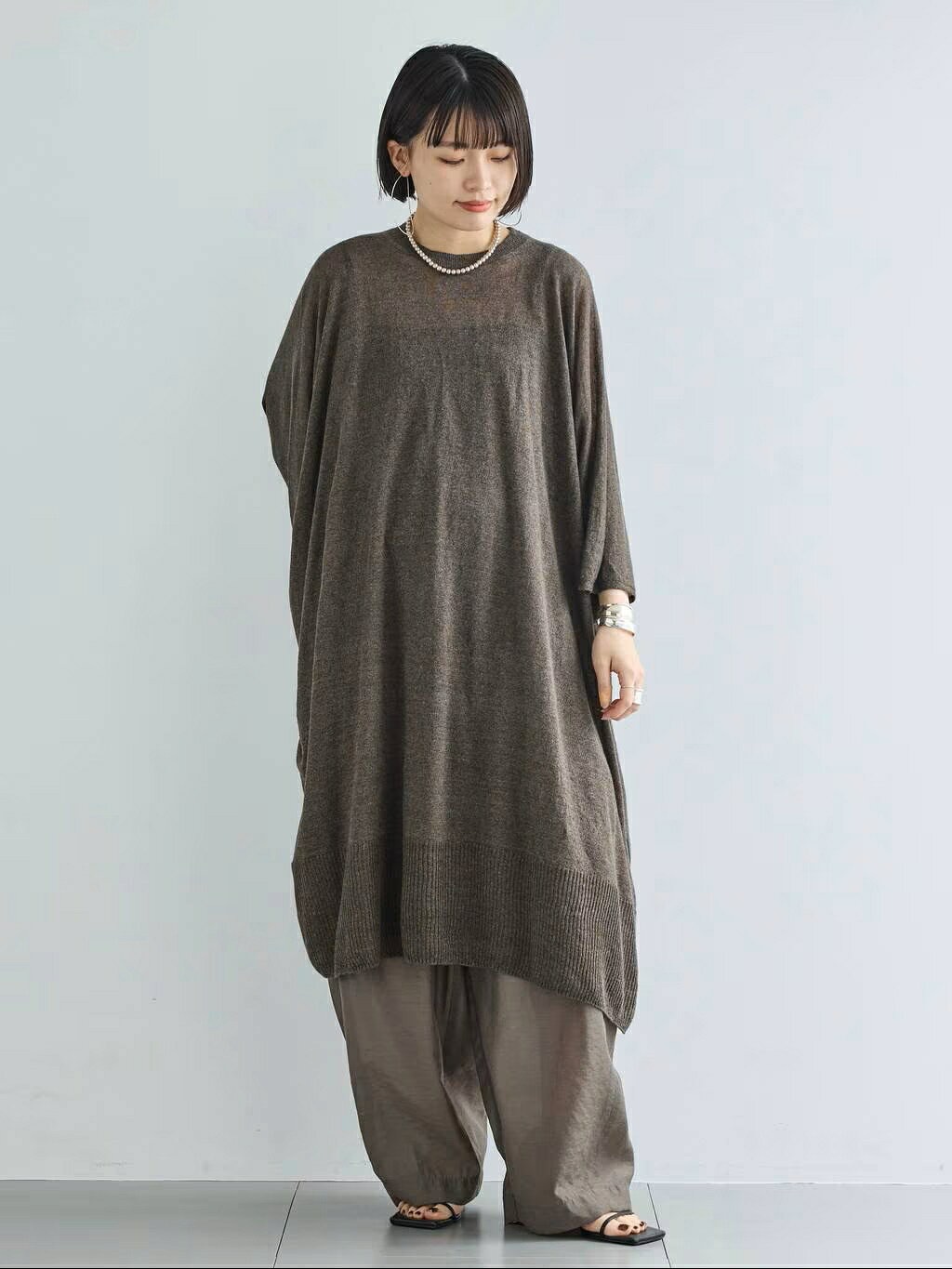 Curensology リネンオーバーチュニック　ブラウン Curensology | リネンオーバーチュニック | Rakuten Fashion(楽天