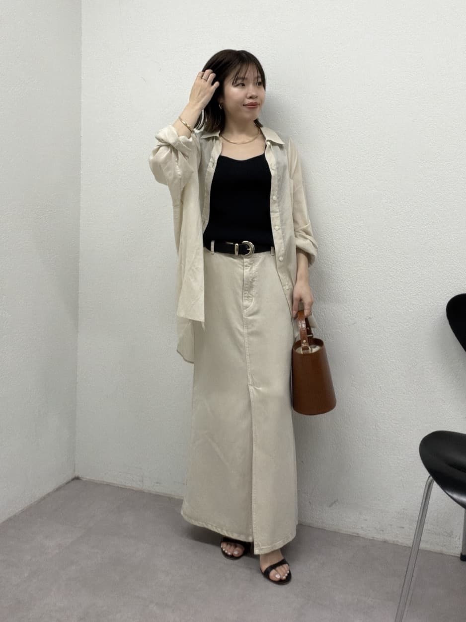 GALLARDAGALANTEの【セットアップ対応】リヨセルスリットスカートを使ったコーディネートを紹介します。｜Rakuten Fashion(楽天ファッション／旧楽天ブランドアベニュー)7029331