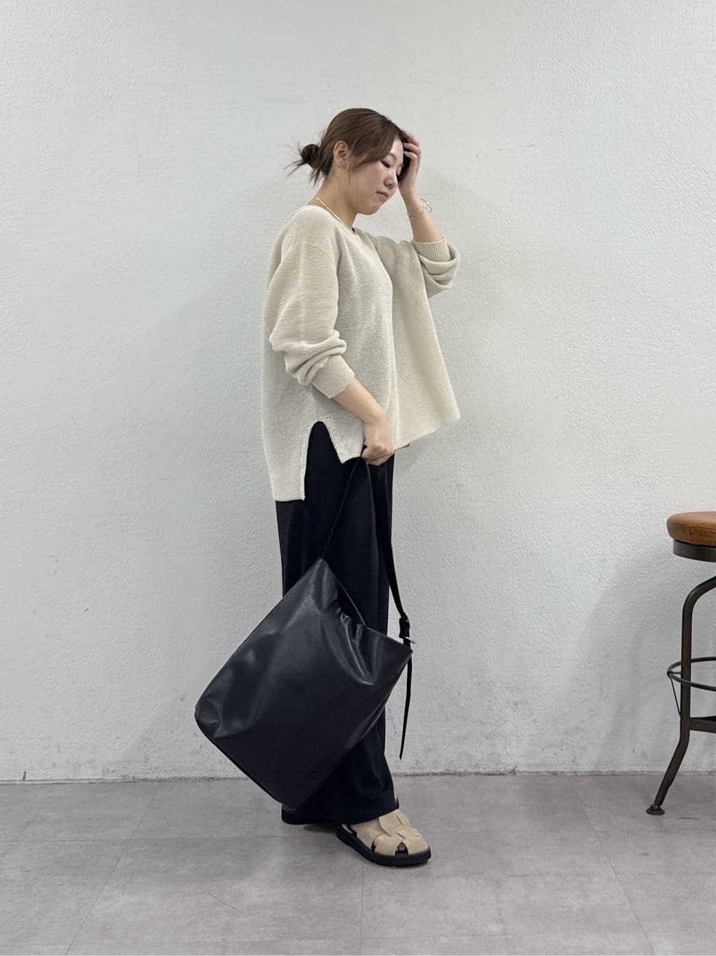 GALLARDAGALANTEの【即戦力パンツ】【3サイズ展開】ワイドイージーパンツを使ったコーディネートを紹介します。｜Rakuten Fashion(楽天ファッション／旧楽天ブランドアベニュー)7031573