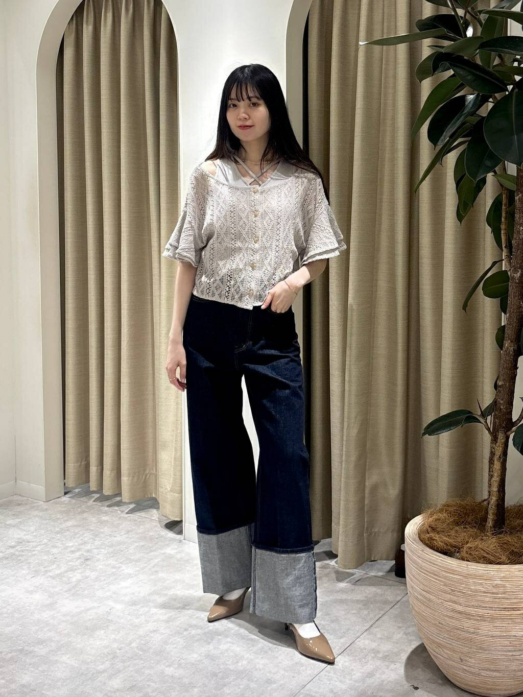 mysty womanのラッセルレースアンサンブル2を使ったコーディネートを紹介します。｜Rakuten Fashion(楽天ファッション／旧楽天ブランドアベニュー)7031637
