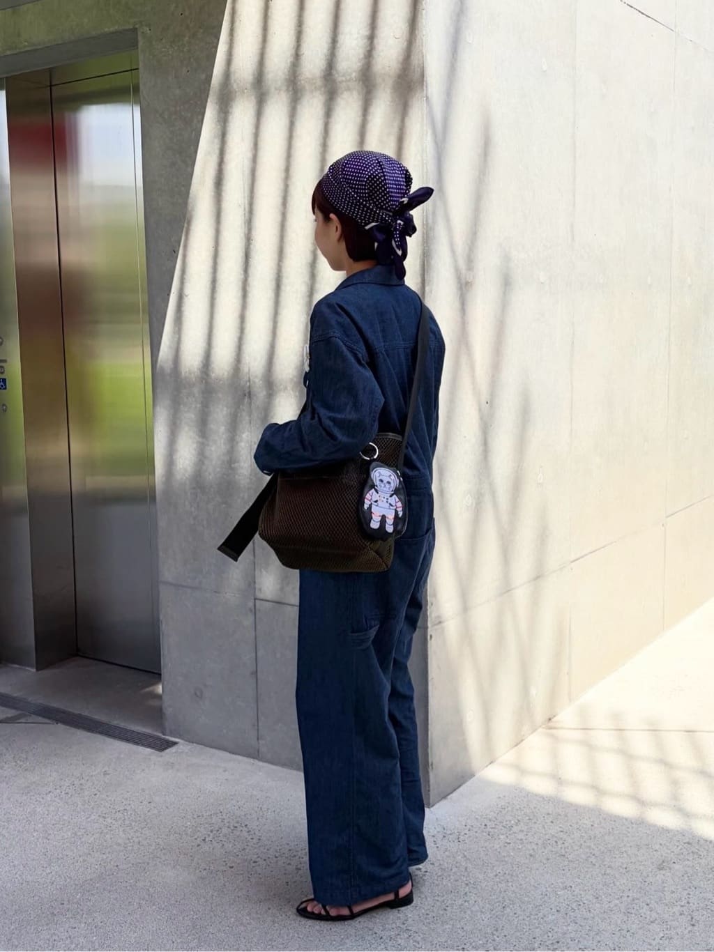 ear PAPILLONNERの【ouchi/ほし企画】ダイヤメッシュ2WAYトートバッグSを使ったコーディネートを紹介します。｜Rakuten Fashion(楽天ファッション／旧楽天ブランドアベニュー)7034103