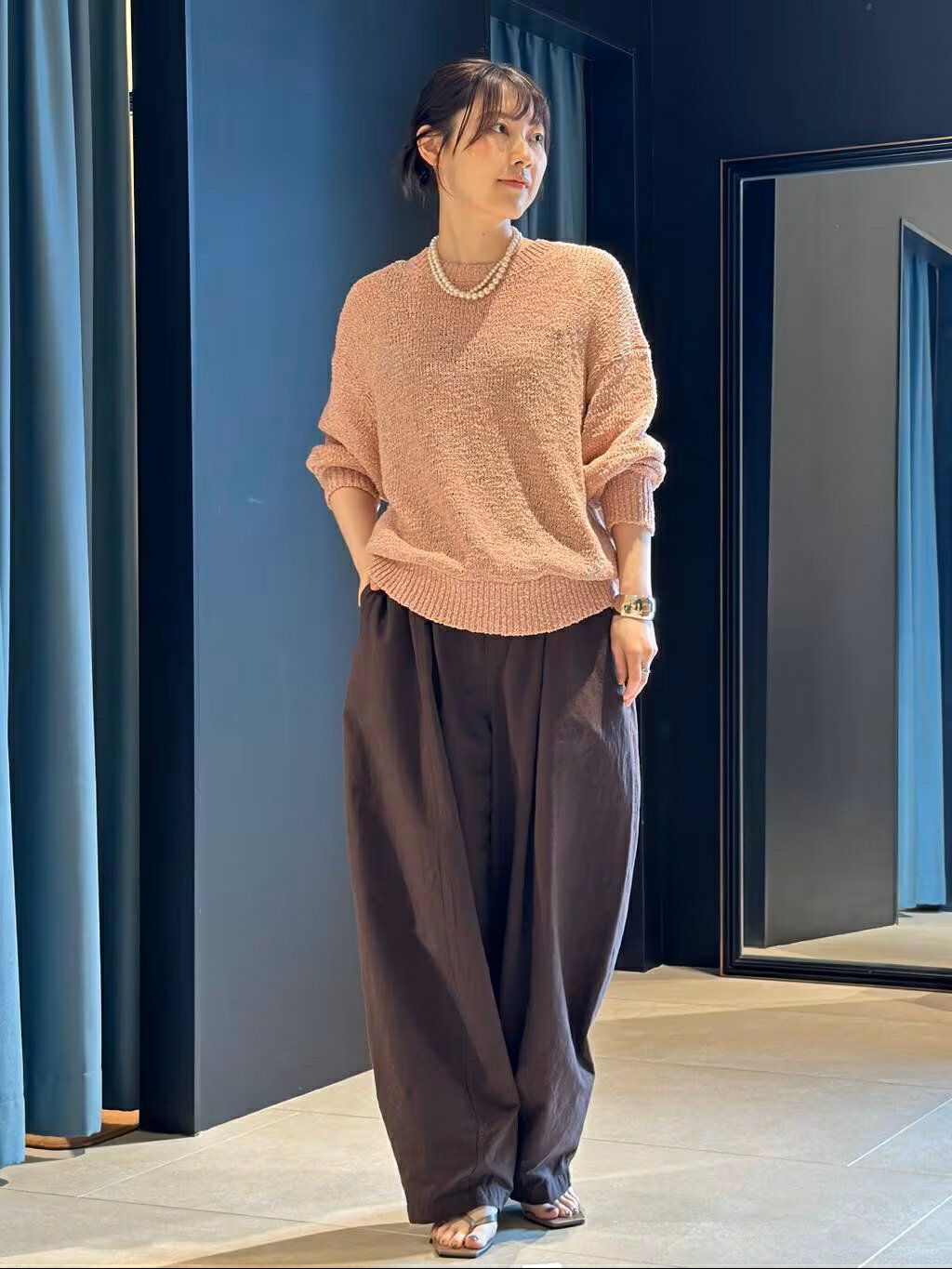 Curensology | コットンリネンドロストパンツ | Rakuten Fashion(楽天