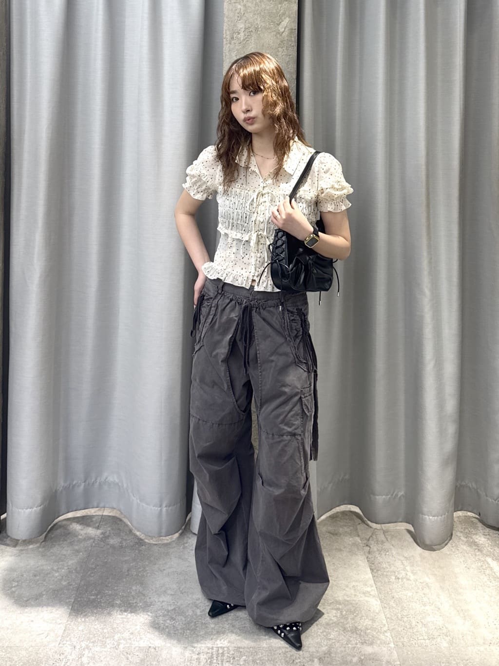 SLYのTINY DOTS FRILL ブラウスを使ったコーディネート | Rakuten