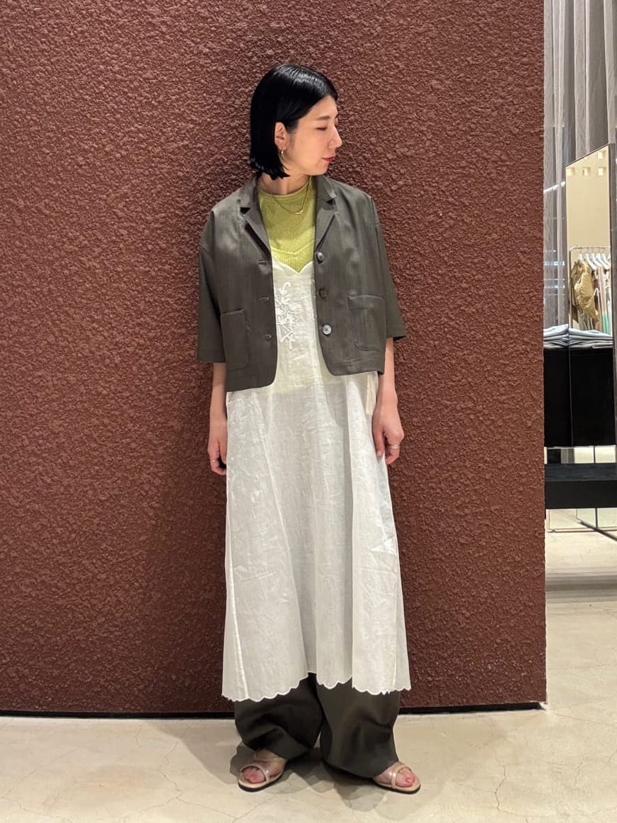 ＜6(ROKU)＞ショートスリーブ ジャケット 6 (ROKU) - 【新品】＜6(ROKU)＞ショートスリーブ ジャケットネイビー