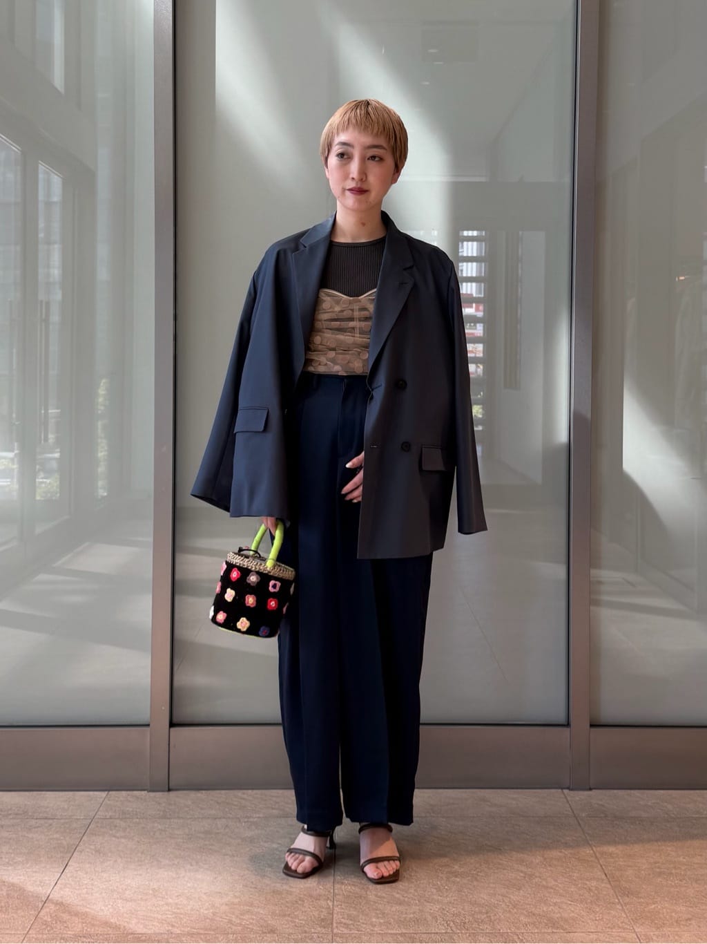 LOEFF ポリエステルボイル ジャケット　ブラック　サイズ0 LOEFF＞ポリエステルボイル ジャケット