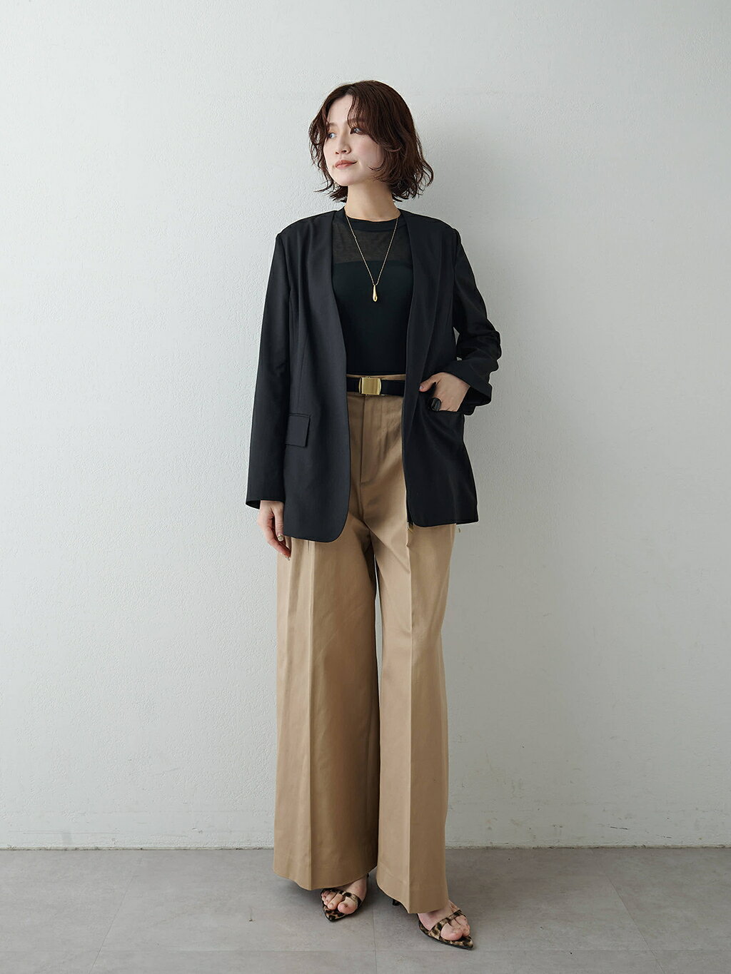 Whim Gazette | シアーノーカラージャケット | Rakuten Fashion(楽天