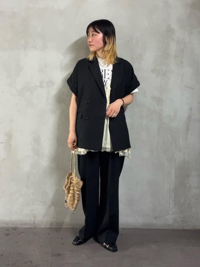 FREAK’S STOREの接触冷感/UVカット LINEN TOUCH ダブルブレスト半袖ジャケットを使ったコーディネートを紹介します。｜Rakuten Fashion(楽天ファッション／旧楽天ブランドアベニュー)7041568