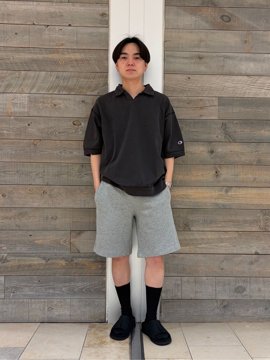 ムーンショットスキッパーポロシャツ　L Magine（マージン） ポロシャツ ms6177-TR Fabric Skipper Collar Polo