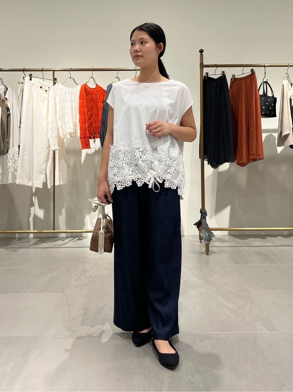BEARDSLEY | 裾レースフレンチカットソー | Rakuten Fashion(楽天