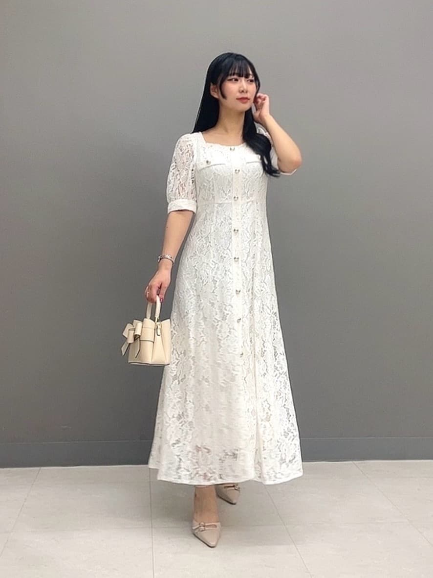 PROPORTION BODY DRESSINGのフロントボタンレースワンピース 26SSを使ったコーディネートを紹介します。｜Rakuten Fashion(楽天ファッション／旧楽天ブランドアベニュー)7044769