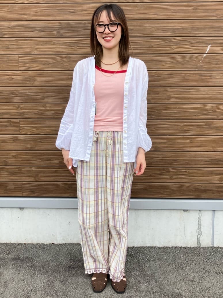 FREAK’S STOREの<新色追加>インド シングルガーゼ ブラウス/シアーブラウス/コットンブラウス 全5色を使ったコーディネートを紹介します。｜Rakuten Fashion(楽天ファッション／旧楽天ブランドアベニュー)7045851