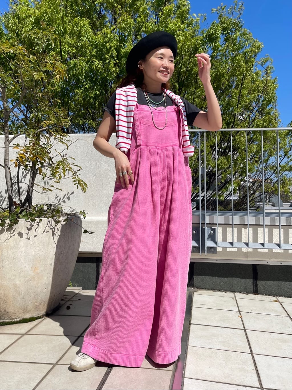 FREAK’S STOREのコットンモダール ボートネック ボーダーロンTを使ったコーディネートを紹介します。｜Rakuten Fashion(楽天ファッション／旧楽天ブランドアベニュー)7046468