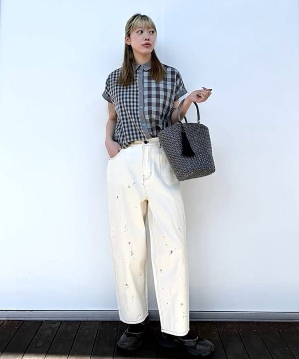 【値下中】BEAMS COUTURE バラ刺繍キルティングパンツ BEAMS HEART | 【7/2新規値下げ】カラーペイント 刺繍パンツ 26SS