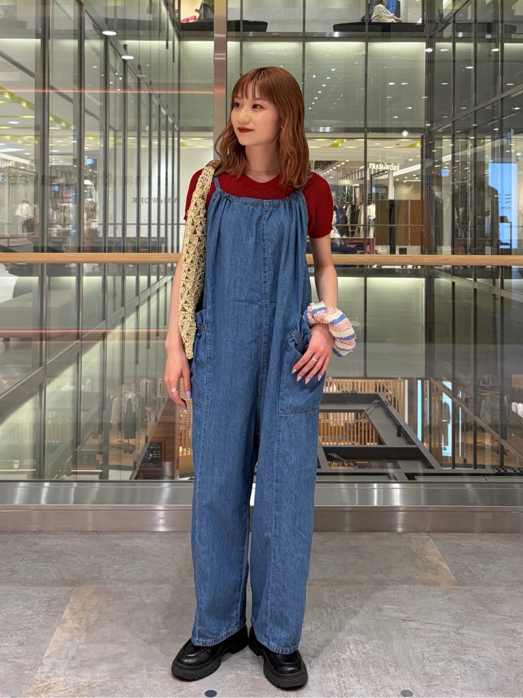 FREAK'S STORE | 別注 LOOSE FRILL OVERALL/フリルサロペット